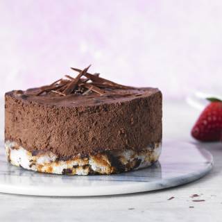 Deeply Decadent Chocaroon Mousse Cake