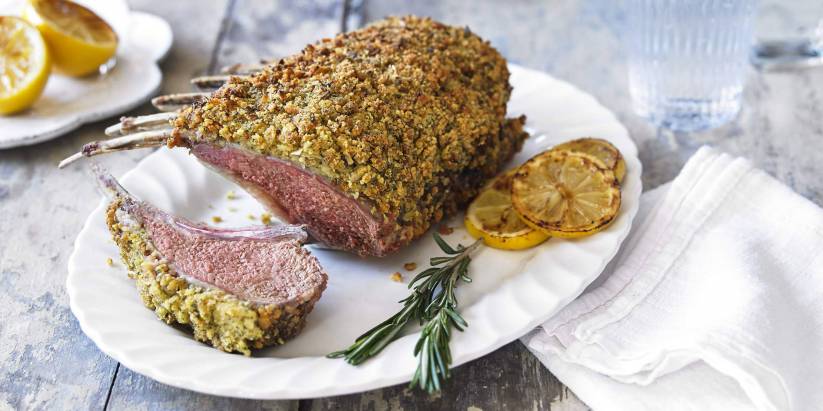 Rack or Leg of Lamb with Garlic, Parsley, Sage and Onion Crust